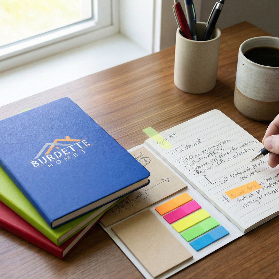 Theo Notebook with Kraft Paper and Sticky Notes