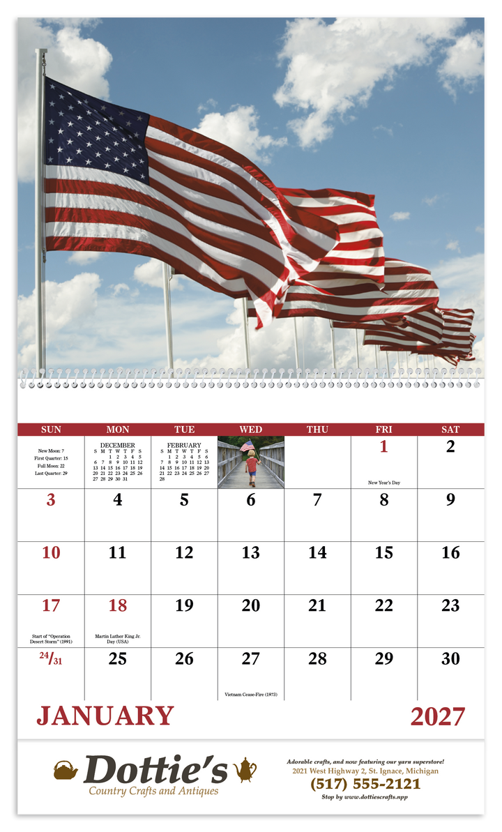 Good Value™ Celebrate America - Spiral Calendar
