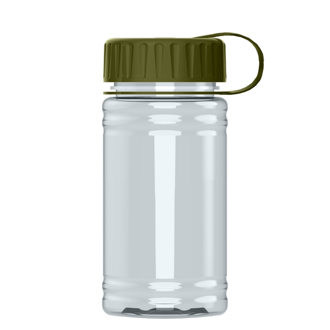 Mini RPET Bottle with Tethered Lid - 16 oz.