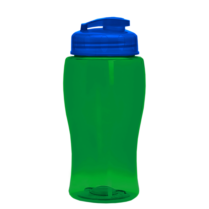 Poly-Pure Jr. - 18 oz. Transparent Bottle with USA Flip