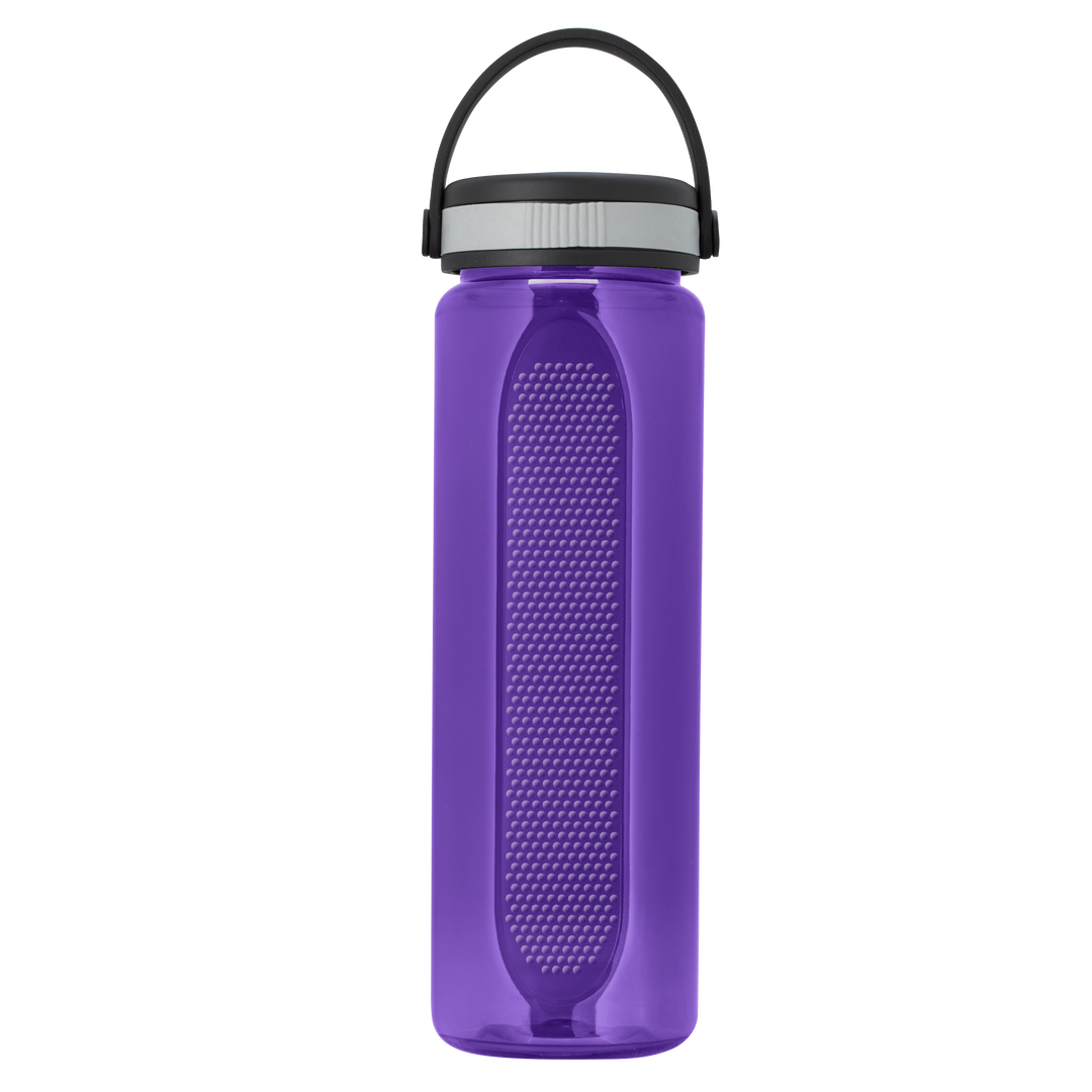 Boss Embossed RPET Bottle with Grip Lid - 26 oz.