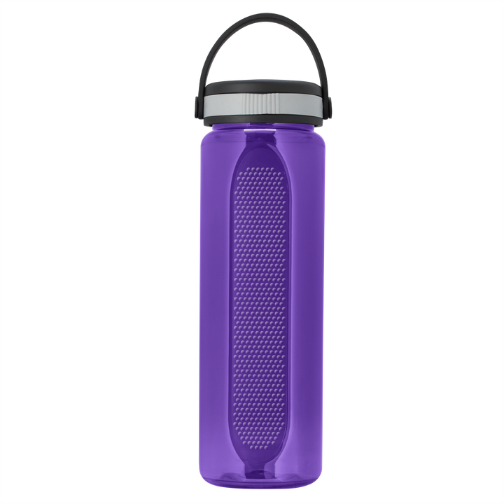 Boss Embossed RPET Bottle with Grip Lid - 26 oz.