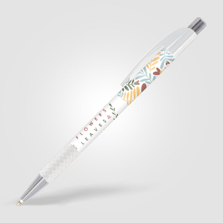 Elite Slim Chrome Basket Weave Pen