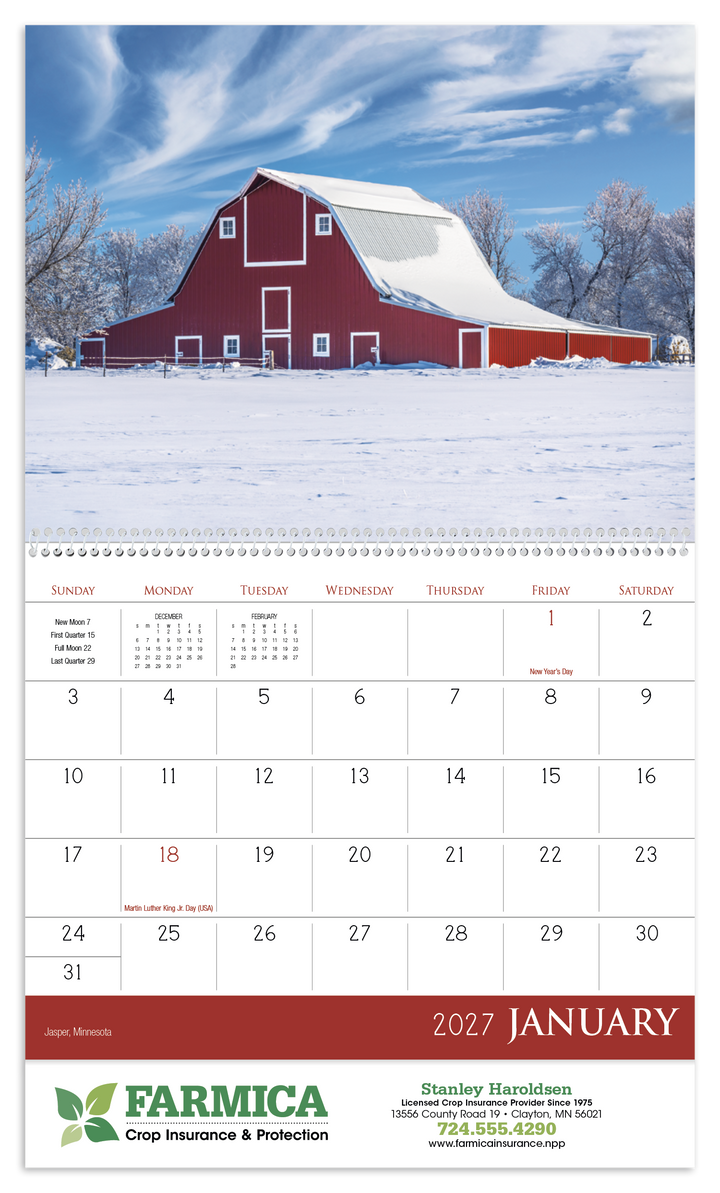 Triumph® Calendars Barns Calendar