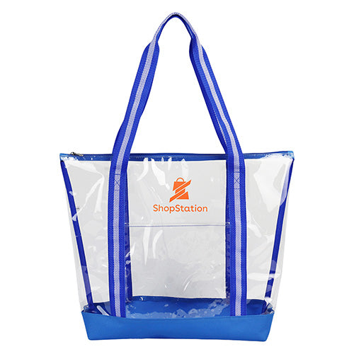 Diamond Clear TPU Zippered Tote