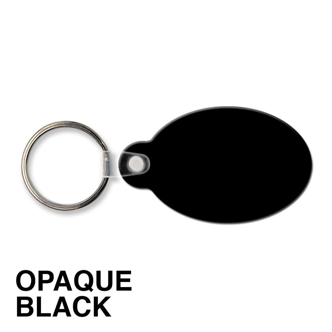 Oval w/Tab Key Tag (Spot Color)