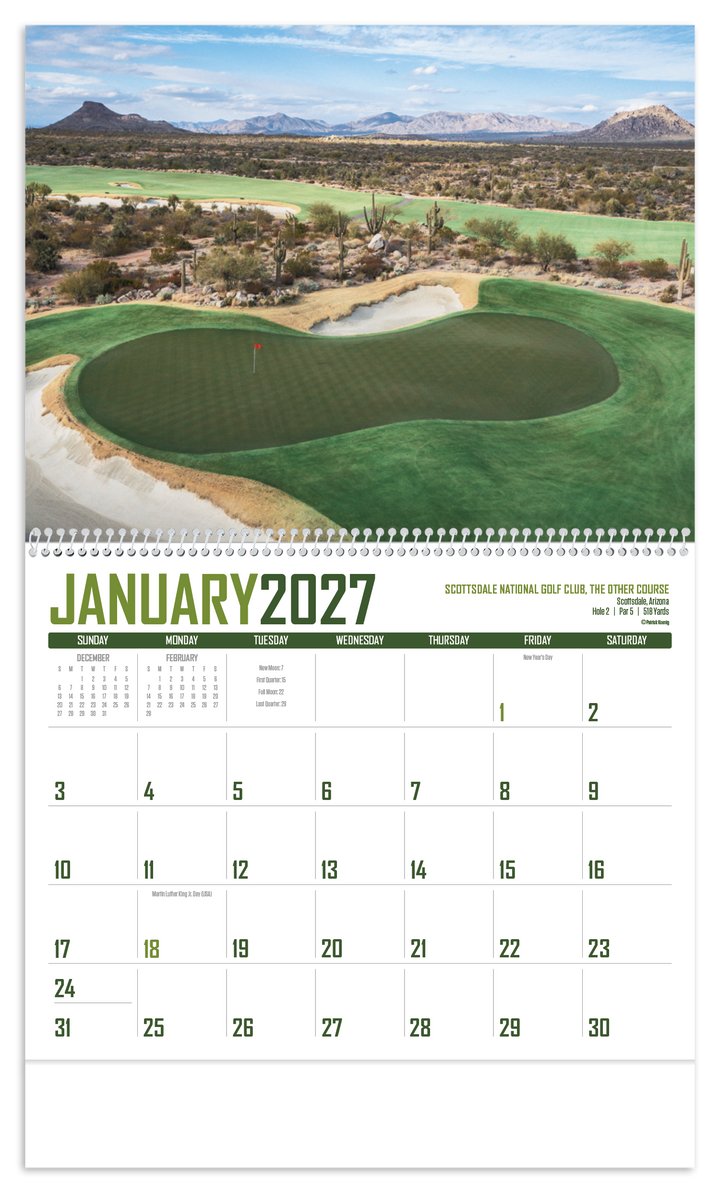 Triumph® Calendars Golf Calendar