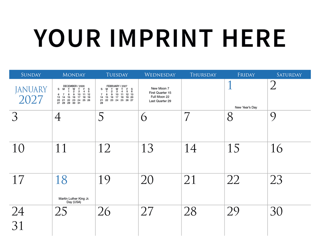 Triumph® Calendars Small Quantity Custom - Spiral Calendar