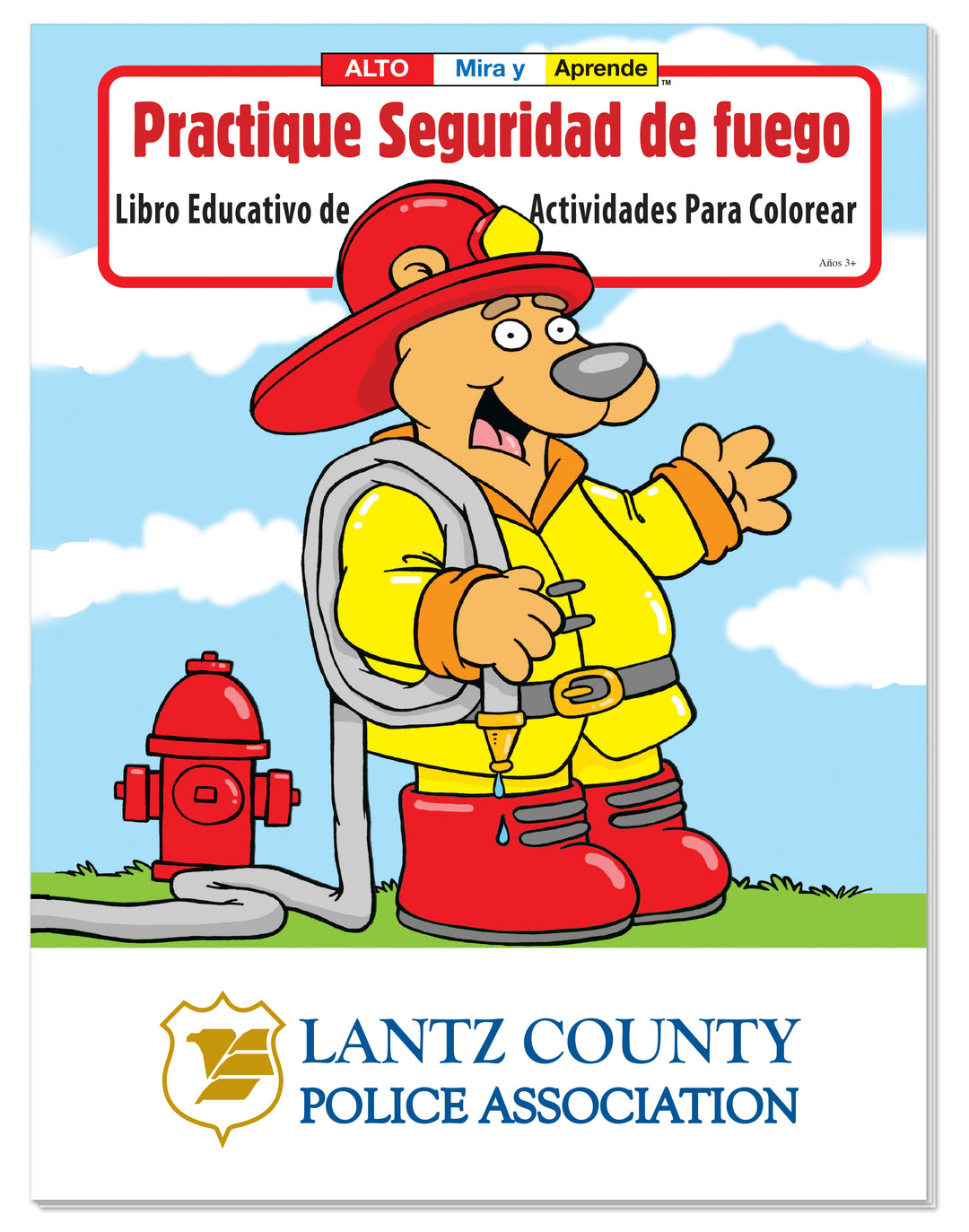 Coloring Book: Practice Fire Safety (Spanish)