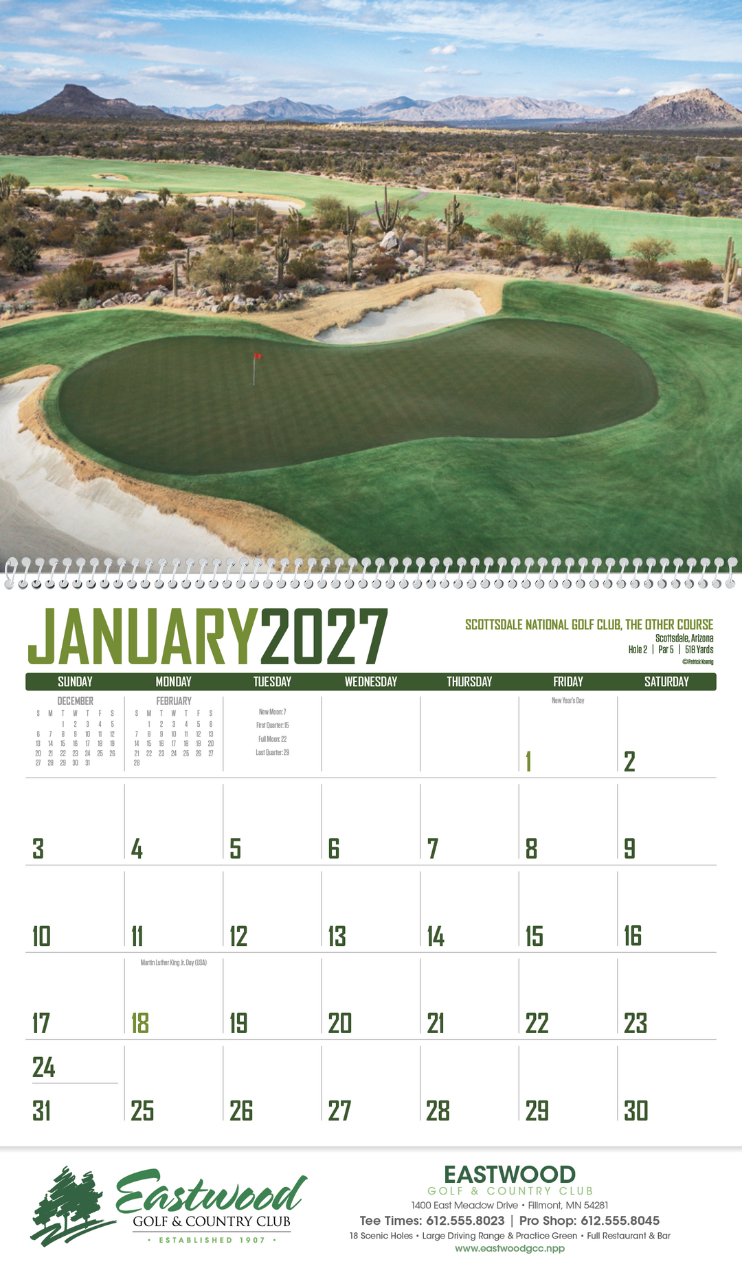 Triumph® Calendars Golf Calendar