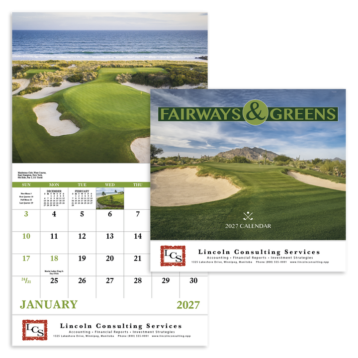 Good Value™ Fairways & Greens - Stapled Calendar