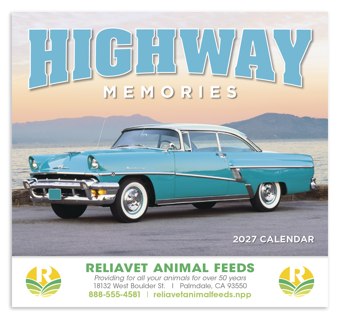 HotLine® Products Highway Memories Appointment Calendar - Stapled