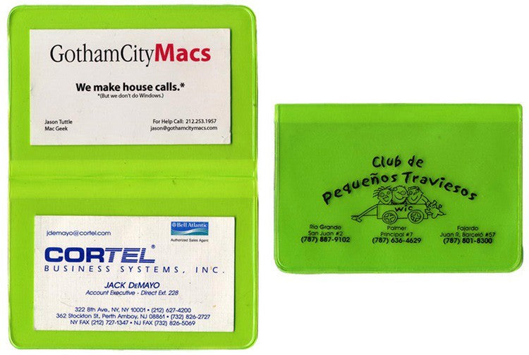 Translucent Card Case with 2 clear pockets