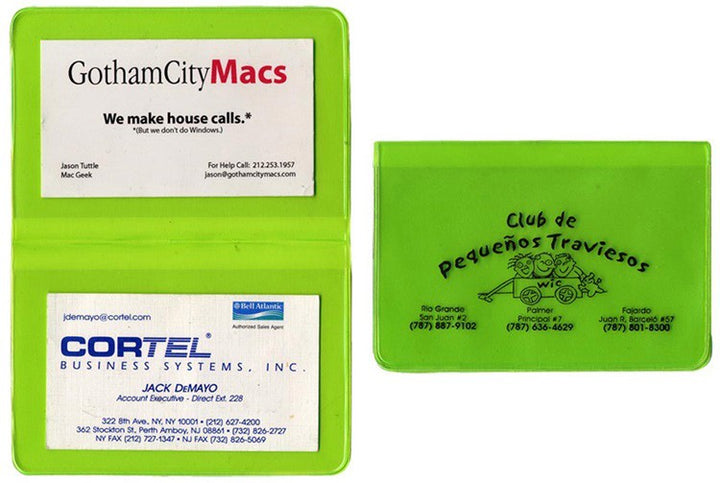 Translucent Card Case with 2 clear pockets