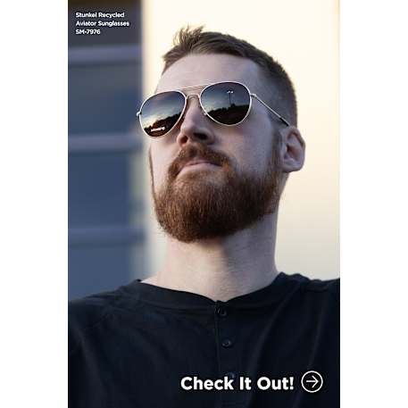 Stunkel Recycled Aviator Sunglasses