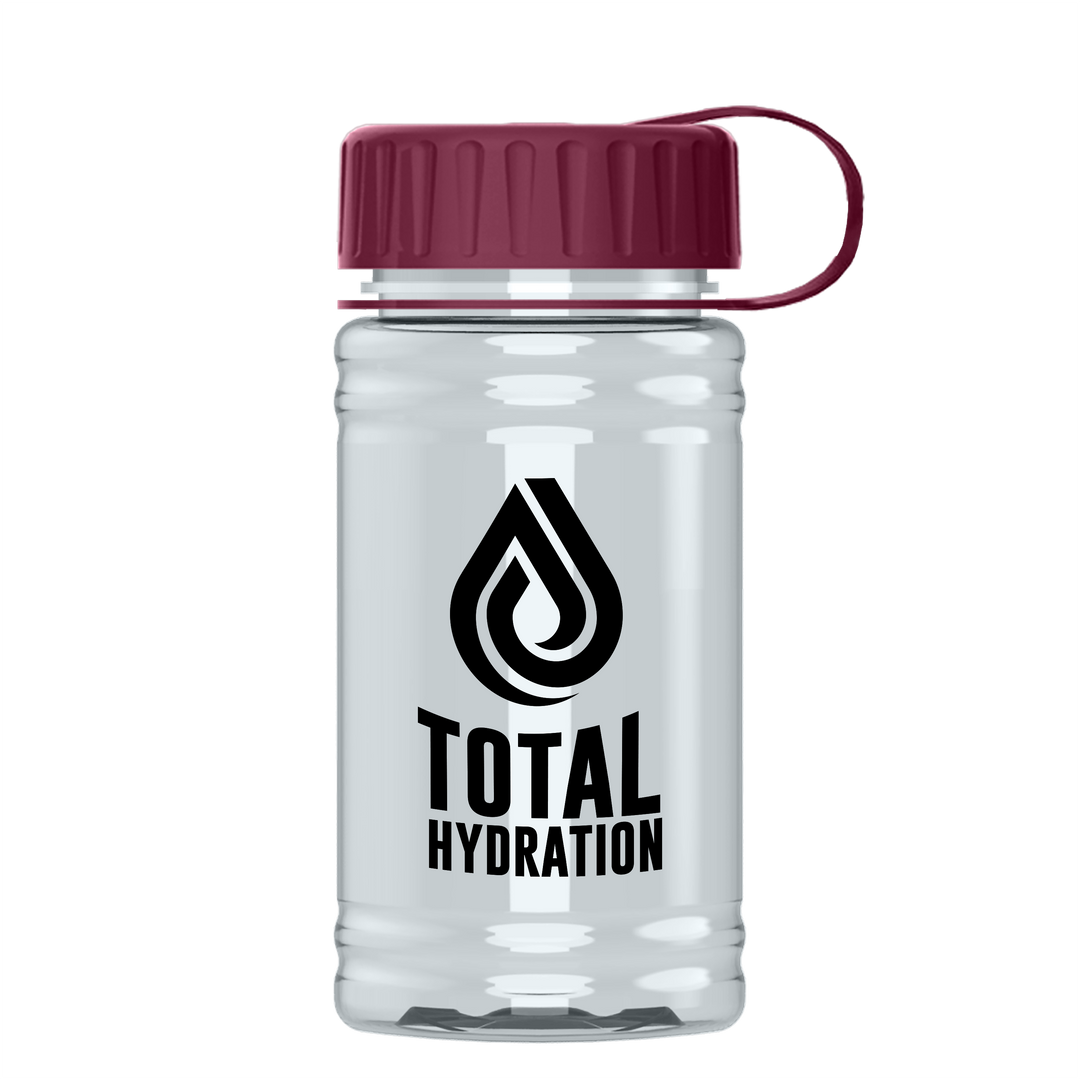 Mini RPET Bottle with Tethered Lid - 16 oz.