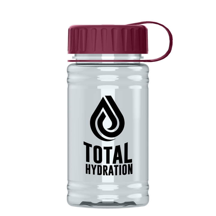 Mini RPET Bottle with Tethered Lid - 16 oz.