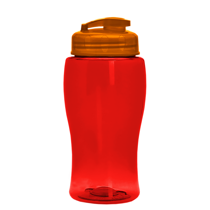 Poly-Pure Jr. - 18 oz. Transparent Bottle with USA Flip