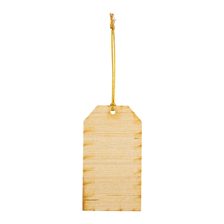 Wood Ornament - Gift Tag