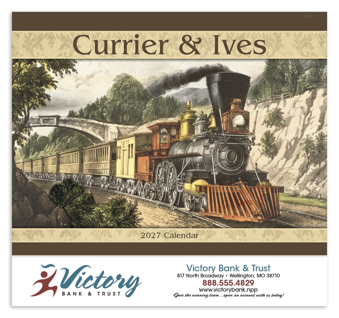 Good Value™ Currier & Ives - Stapled Calendar