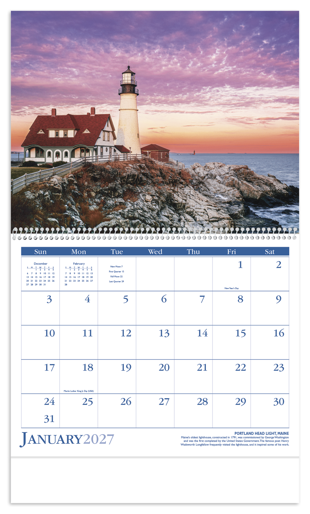 Triumph® Calendars Lighthouses Calendar