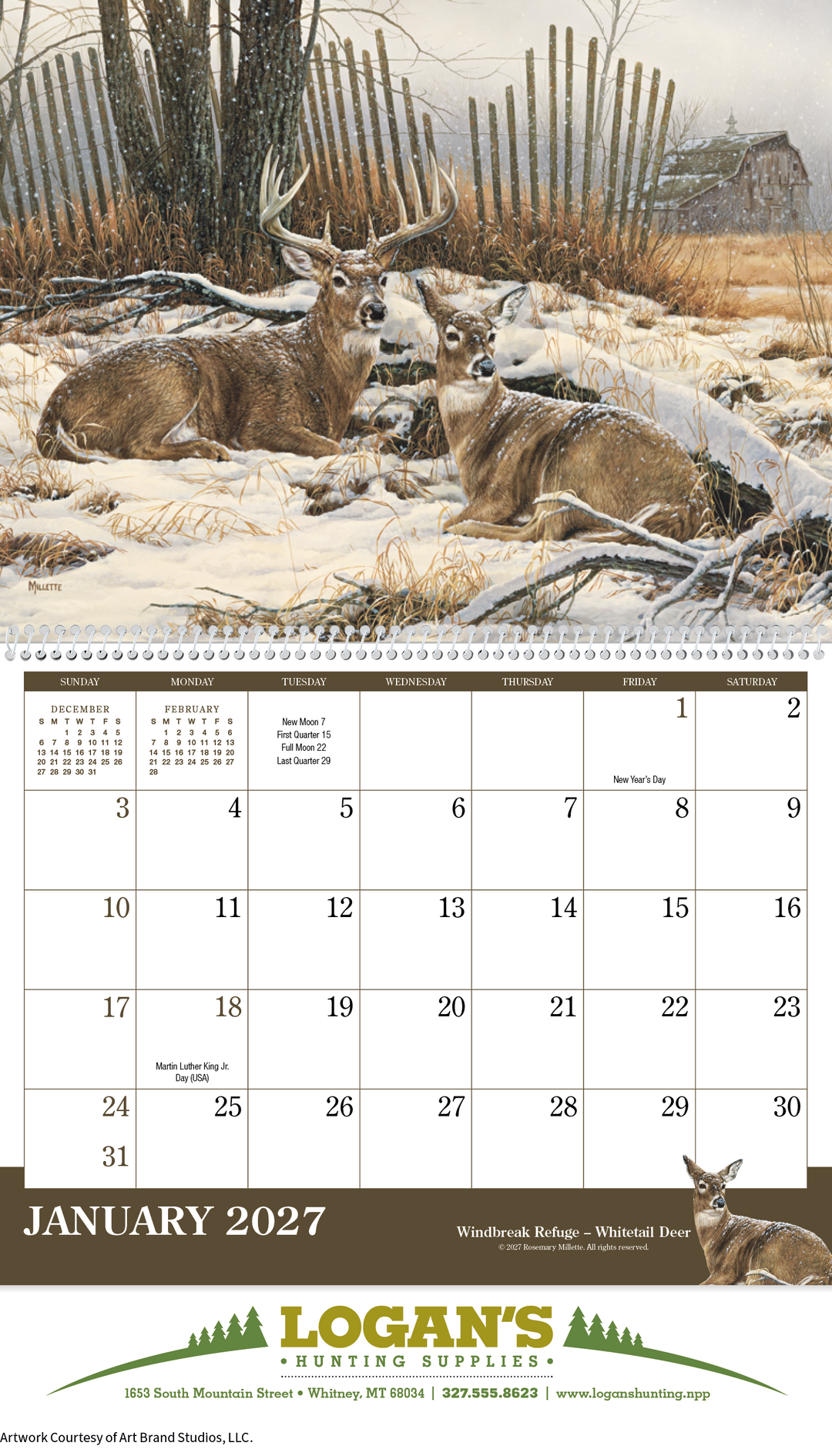 Triumph® Calendars Wildlife Art Calendar