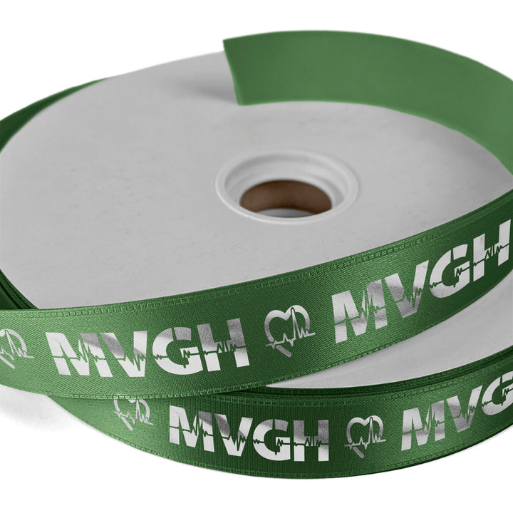1" Badge Satin Ribbon - 100yd Roll - Foil Print