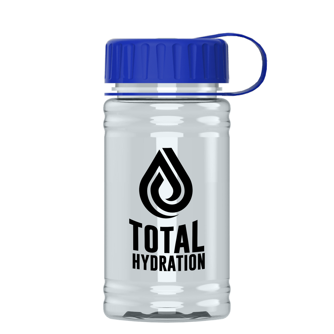 Mini RPET Bottle with Tethered Lid - 16 oz.