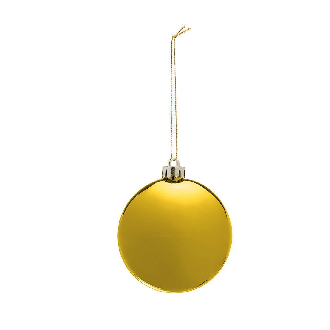 Chrome Round Disk Ornament