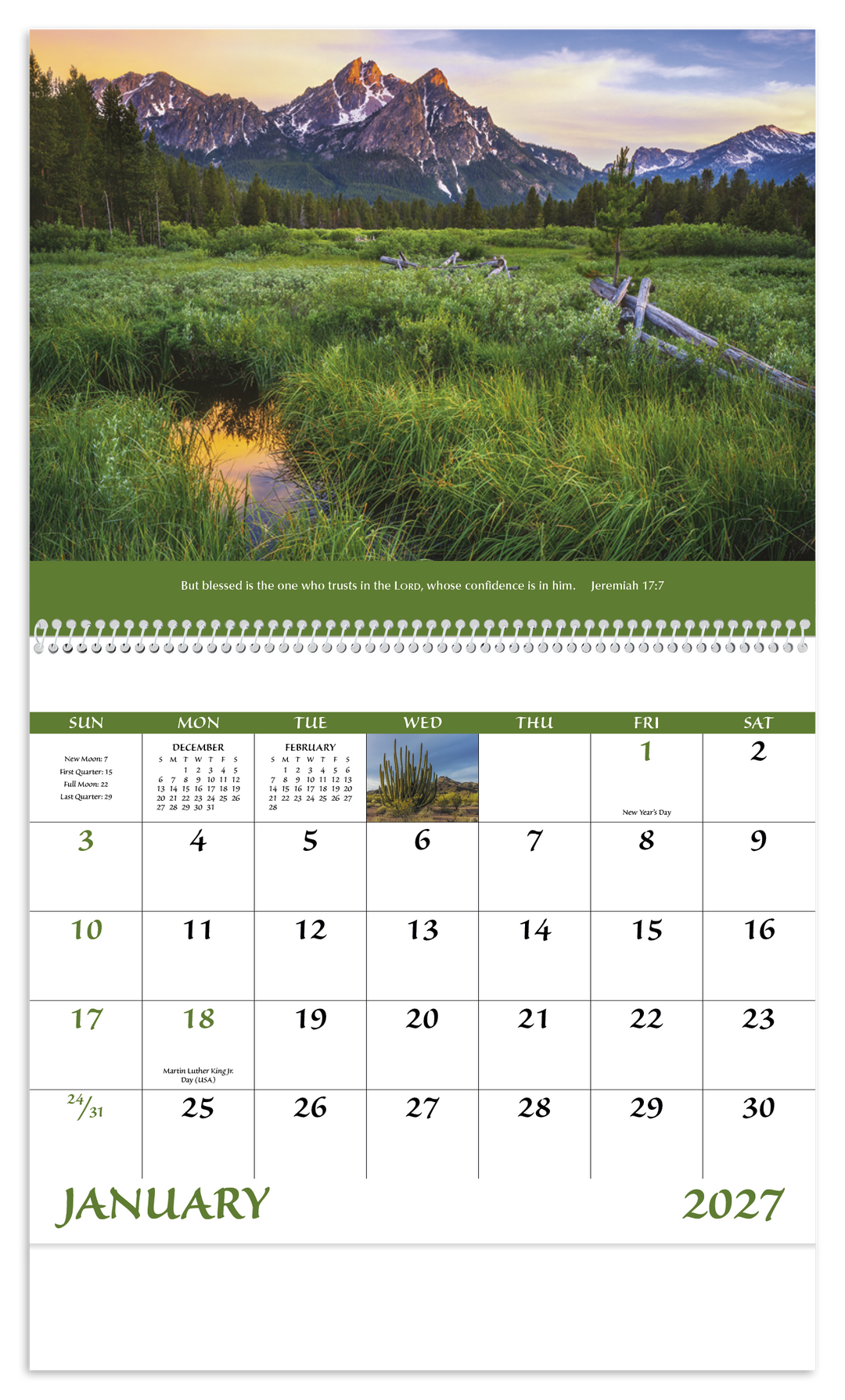 Good Value™ Eternal Word without Funeral Planner - Spiral Calendar