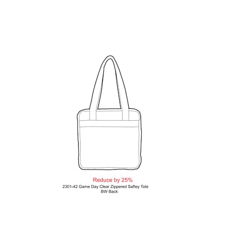 Game Day Clear Zippered Safety Tote