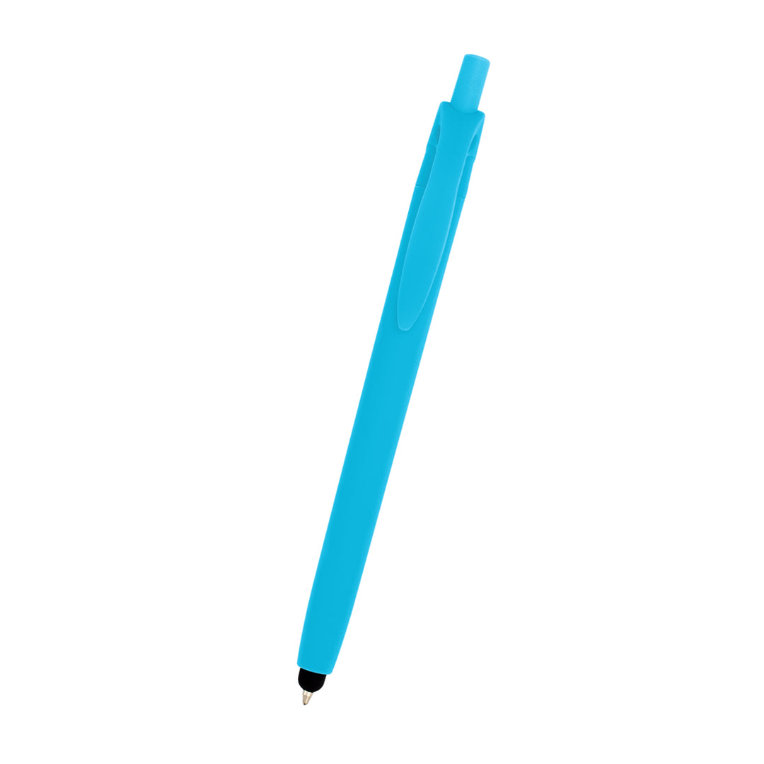Zinnia Rubberized Pen With Stylus