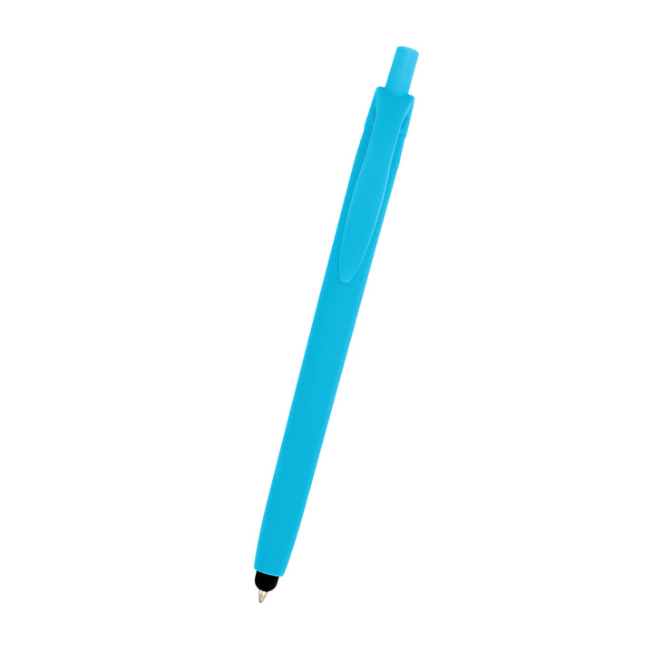 Zinnia Rubberized Pen With Stylus