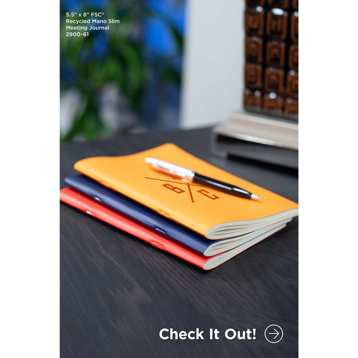 5.5" x 8" FSC ® Recycled Mano Slim Meeting Journal
