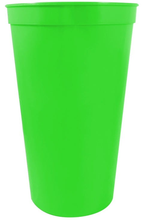22 oz. Smooth Wall Plastic Stadium Cup