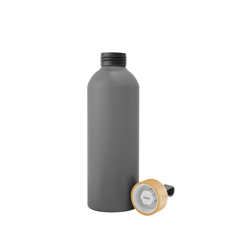 25 Oz. Blaire Recycled Aluminum Bottle With Bamboo Lid And Carry Handle