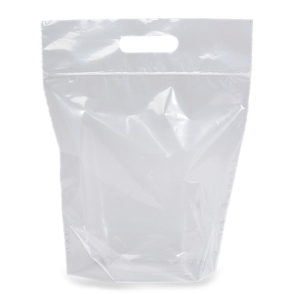 Zip-Close Die Cut Handle Bag - Flexo Ink Print