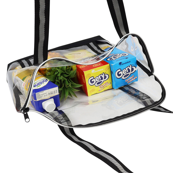 Diamond Clear TPU Zippered Tote