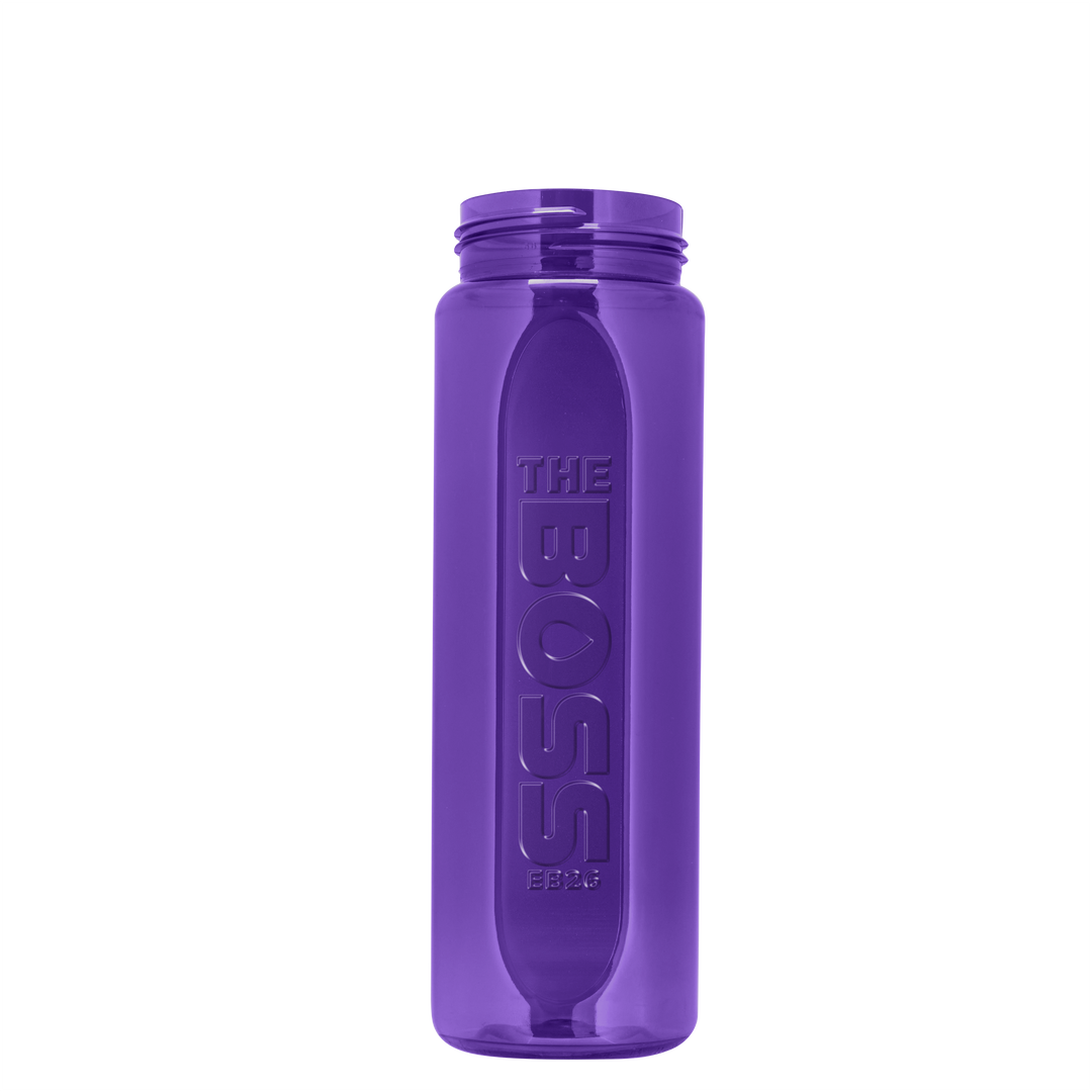 Boss Embossed RPET Bottle with Grip Lid - 26 oz.