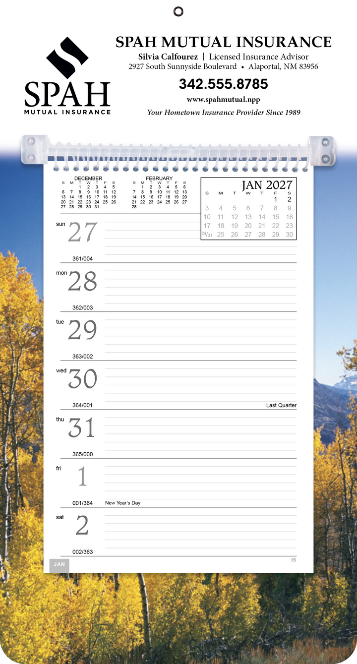 Triumph® Calendars Full-Color Weekly Memo Calendar