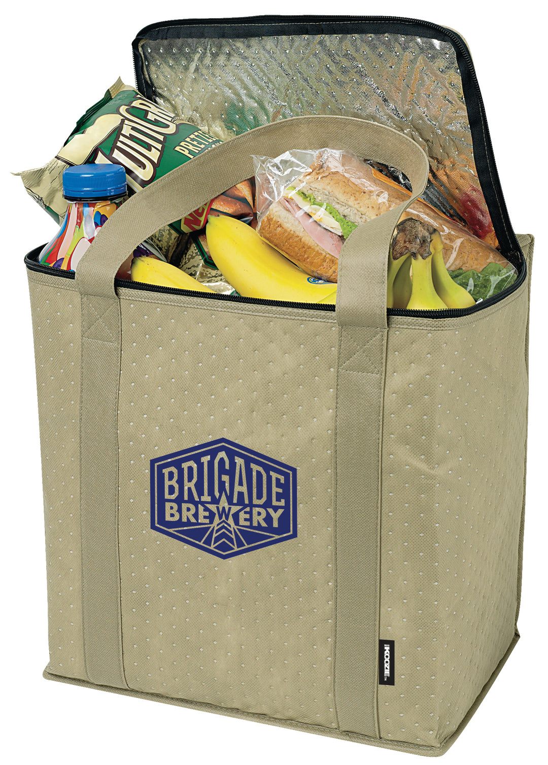 Zippered Insulated Grocery Tote