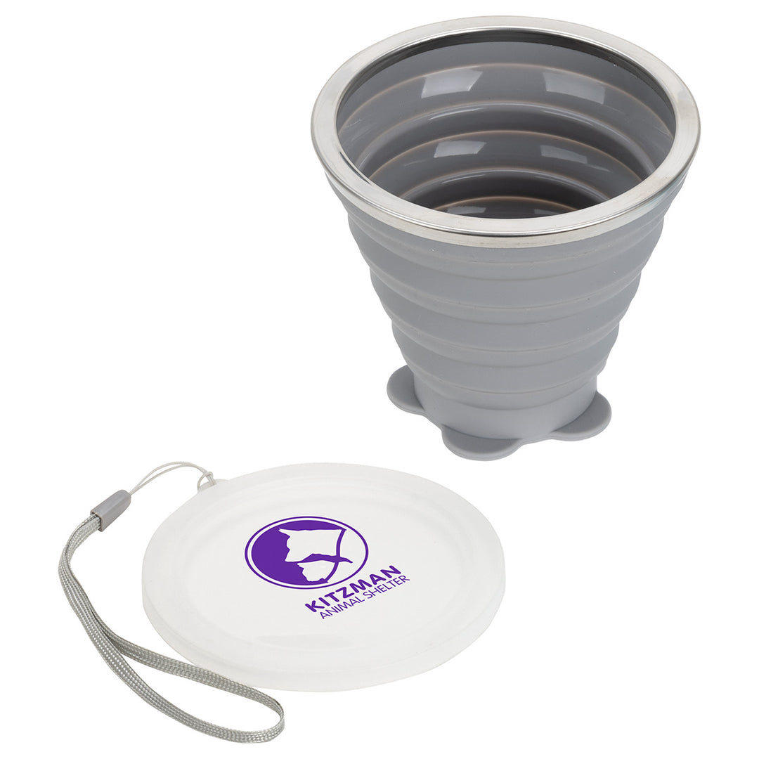 Groove 9 oz Collapsible Silicone Cup with Lid