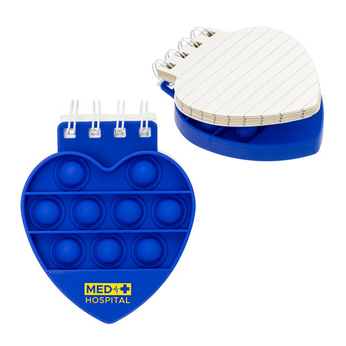 Heart Spiral Notebook Push Pop