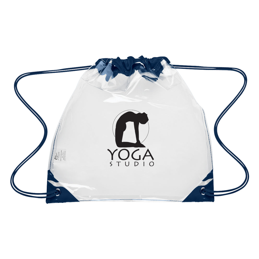 Touchdown Clear EVA Drawstring Backpack
