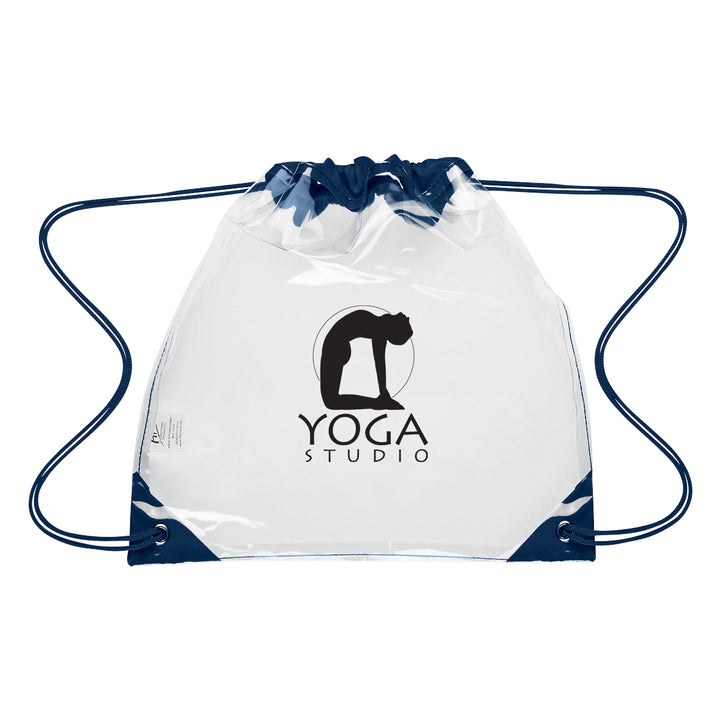 Touchdown Clear EVA Drawstring Backpack