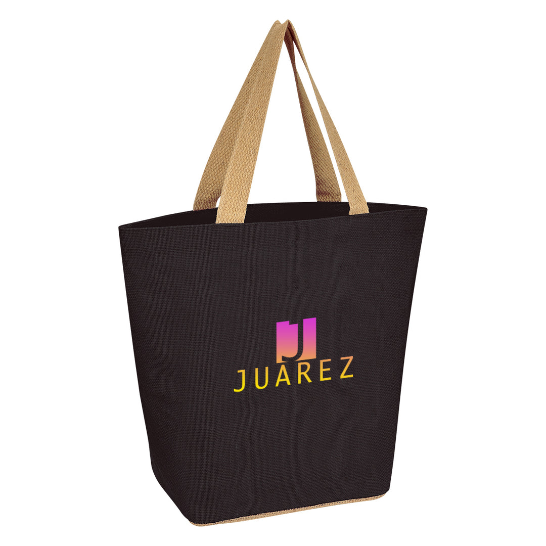 Marketplace Jute Tote Bag