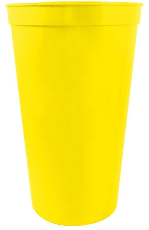 22 oz. Smooth Wall Plastic Stadium Cup