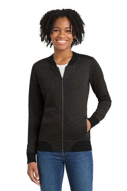 Sport Tek Womens Lightweight French Terry Bomber