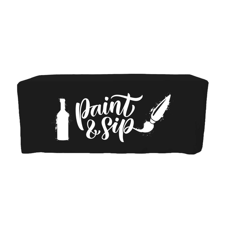 6 ft. Fitted PolyKnit™ Table Cover (One Color Logo)