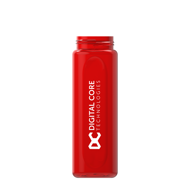 Garyline® Boss Embossed RPET Bottle with Flip-Straw, Swivel Handle Lid - 26 oz.